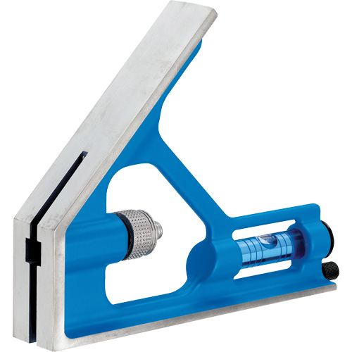True Blue&reg; Combination Square, 12" L, 1/16" Graduations, Steel, Plain Nia-Chem Ltd.