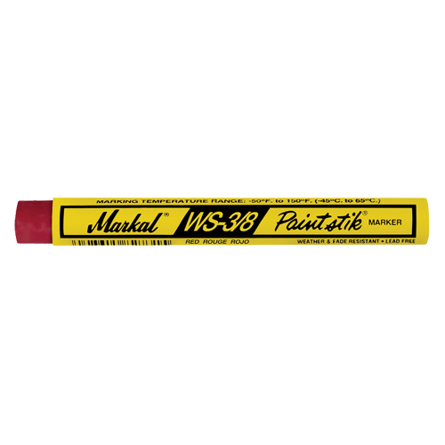 B&acirc;ton de peinture WS-3/8 Paintstik, B&acirc;ton plein, Rouge Nia-Chem Ltd.
