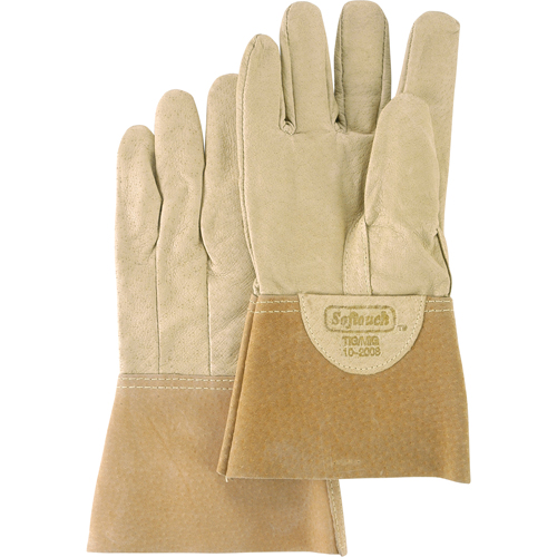 Softouch Welding Gloves, Pigskin Leather, Size Medium Nia-Chem Ltd.