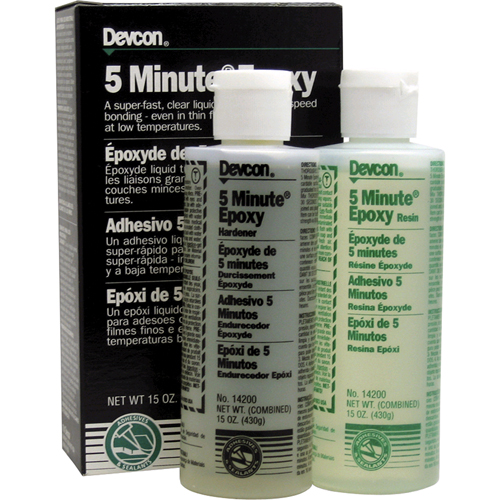 5-Minute Adhesive, 444 ml, Bottle, Two-Part, Clear Nia-Chem Ltd.