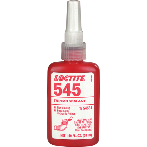 Thread Sealant 545 Hydraulic/Pneumatic Sealant, Bottle, 50 ml, -54° C - 149° C/-65° F - 300° F Nia-Chem Ltd.