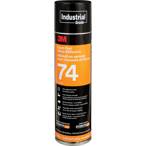 Foam & Fabric Spray Adhesive, Orange, Aerosol Can Nia-Chem Ltd.