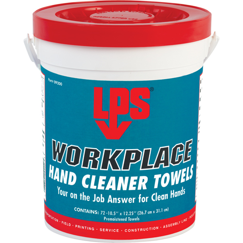 Serviettes nettoyantes pour le travail, 72 lingettes, 10-1/2" x 12-1/4" Nia-Chem Ltd.