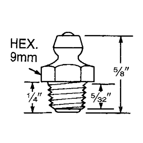 Fitting, 8 mm Thread Nia-Chem Ltd.