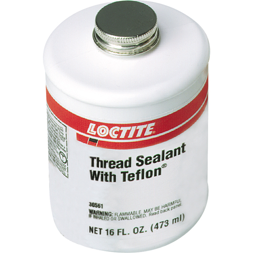 Thread Sealant with PTFE, Brush-Top Can, 473 ml, -51° C - 149° C/-59.8° F - 300.2° F Nia-Chem Ltd.