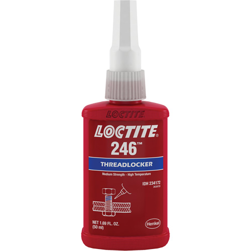 Compos&eacute; de blocage haute temp&eacute;rature 246, Bleu, Moyen, 50 ml, Bouteille Nia-Chem Ltd.
