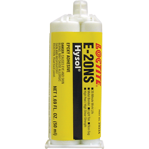 &eacute;poxyde Hysol E-20NS, Deux composants, Cartouche double, 120 g, Havane Nia-Chem Ltd.