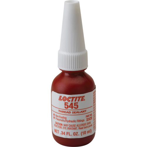 Thread Sealant 545 Hydraulic/Pneumatic Sealant, Bottle, 10 ml, -54° C - 149° C/-65° F - 300° F Nia-Chem Ltd.
