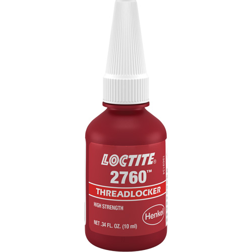 Threadlocker 2760 Instant Adhesive, Red, High, 10 ml, Bottle Nia-Chem Ltd.