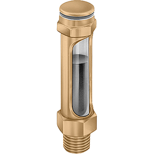 Indicateurs de niveau &agrave; liquide en laiton - Droits, Filet&eacute;, 14-1/4" lo, 225°F (107,22° C) Nia-Chem Ltd.