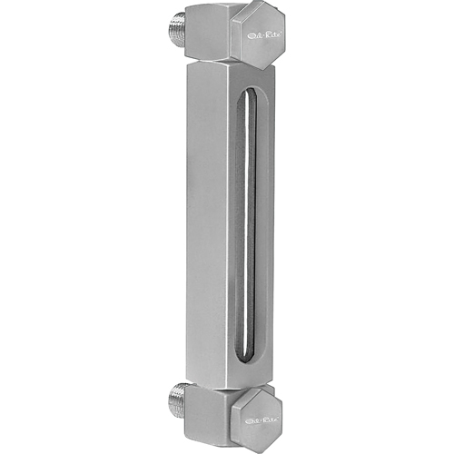 Indicateur de niveau &agrave; liquide en Aluminium, Filet&eacute;, 6" lo, 205°F (96,11° C) Nia-Chem Ltd.