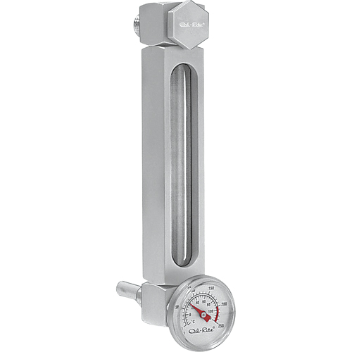 Aluminum Liquid Level Gauge, Threaded, 10" L, 205°F (96.11° C) Nia-Chem Ltd.