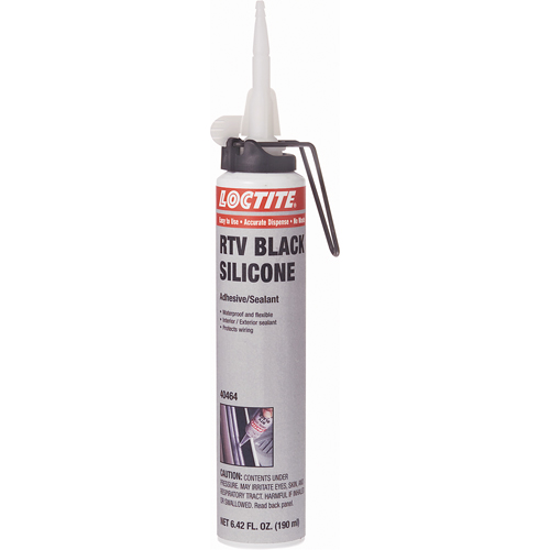 Scellant adh&eacute;sif &agrave; la silicone Superflex RTV, Cartouche, Noir Nia-Chem Ltd.