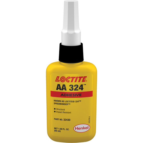 324 Speedbonder Structural Acrylic Adhesive, Two-Part, 50 ml, Bottle, Yellow Nia-Chem Ltd.