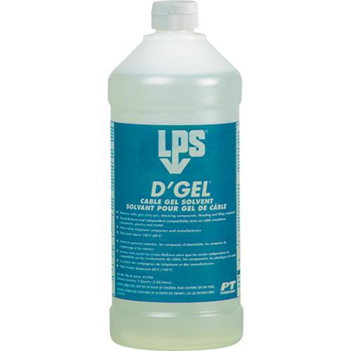 D'Gel&reg; Cable Gel Solvent, 32 oz., Bottle Nia-Chem Ltd.