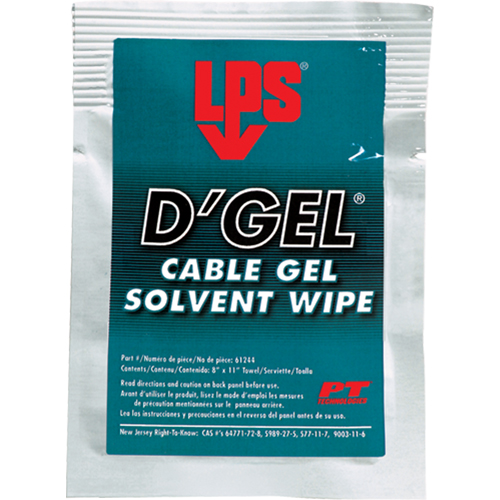 Solvant de gel D'Gel pour c&acirc;bles, Sachets Nia-Chem Ltd.