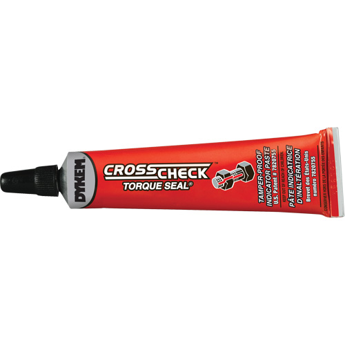 Cross Check Torque Seal&reg; Tamper-Proof Indicator Paste, 1 oz., Tube, Red Nia-Chem Ltd.
