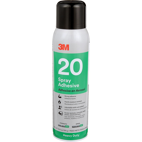20 Heavy Duty Spray Adhesive, Clear, Aerosol Can Nia-Chem Ltd.