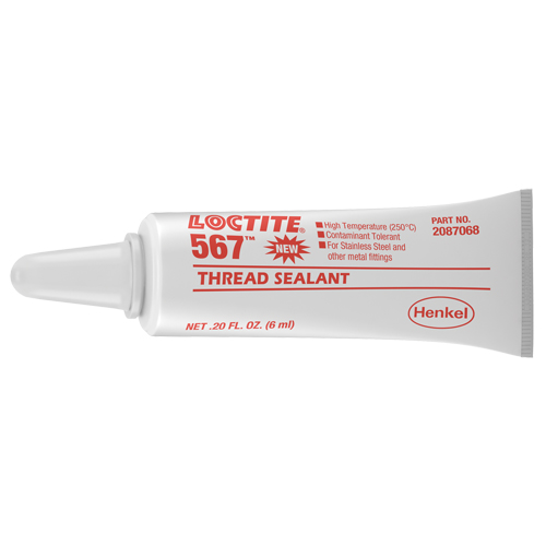 567 High Temperature Thread Sealant, Tube, 6 ml, -53.88° C - 204° C/-65° F - 400° F Nia-Chem Ltd.