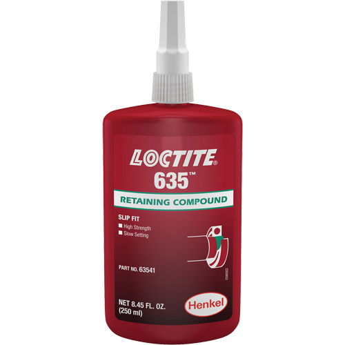 Loctite&reg; 635 Retaining Compound, 250 ml, Bottle, Green Nia-Chem Ltd.