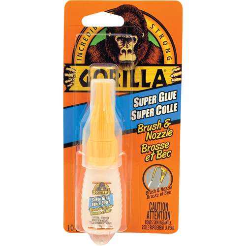 Colle cyanoacrylate avec embout et brosse, 10 g, Bouteille, Transparent Nia-Chem Ltd.