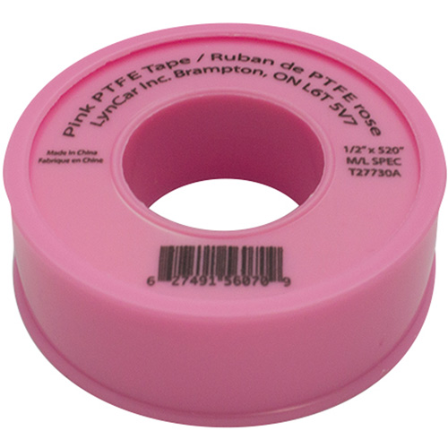 Teflon&reg; Tape, 520" L x 1/2" W, Pink Nia-Chem Ltd.