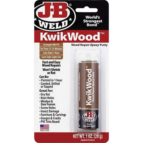Colle &eacute;poxyde KwikWood, 2 oz, B&acirc;ton, Havane Nia-Chem Ltd.