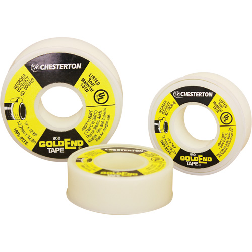 GoldEnd PTFE Sealing, Tape, 1/2" x 540", -240° C - 260° C/-400° F - 500° F Nia-Chem Ltd.