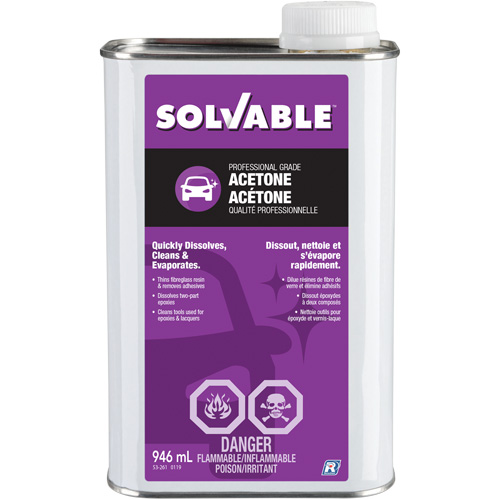 Ac&eacute;tone liquide, 946 ml Nia-Chem Ltd.
