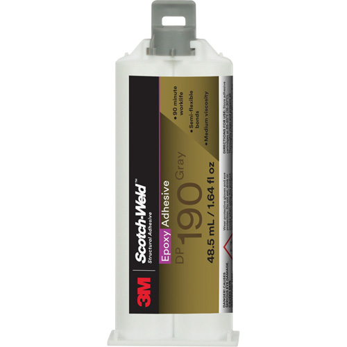 Adh&eacute;sif &eacute;poxyde DP190 Scotch-Weld, 1,64 liq. oz., Cartouche, Deux composants, Gris Nia-Chem Ltd.
