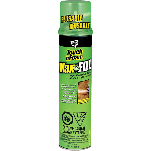 Scellant &agrave; triple expansion Touch 'n Foam Max Fill, 566 g, Canette a&eacute;rosol, Cr&egrave;me Nia-Chem Ltd.