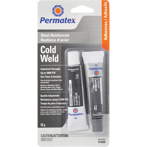 Cold Weld Bonding Compound, 2 x 28 g, Tube, Two-Part, Grey Nia-Chem Ltd.