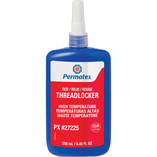 High Temperature Threadlocker, Red, High, 250 ml, Bottle Nia-Chem Ltd.