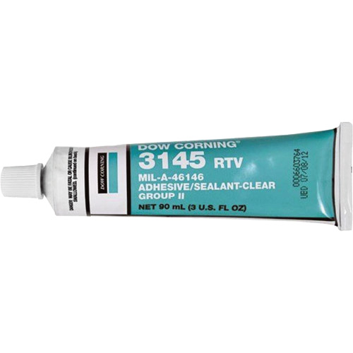 Scellant adh&eacute;sif &agrave; la silicone Dowsil RTV 3145 MIL-A-46146, Tube, Transparent Nia-Chem Ltd.
