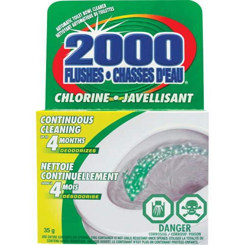 2000 Flushes&reg; Bleach Toilet Bowl Cleaner, 35 g, Tablet Nia-Chem Ltd.