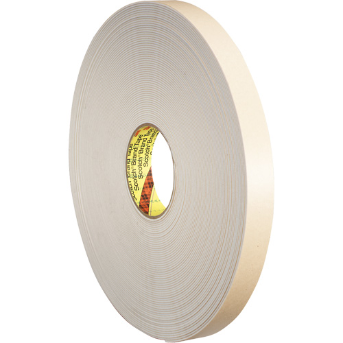 Double-Coated Foam Tape, 66 m (216') L x 25.4 mm (1") W, 31 mils, Polyethylene Nia-Chem Ltd.