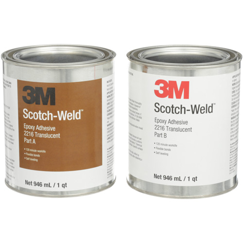 Adh&eacute;sif Scotch-Weld, 32 oz liq., Trousse, Deux composants, Translucide Nia-Chem Ltd.