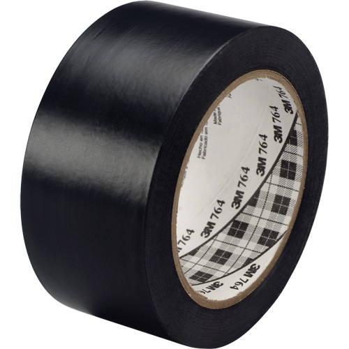Ruban en vinyle pour travaux g&eacute;n&eacute;raux 764, 25,4 mm (1") la x 32,9 m (108') lo, 5 mils, Noir Nia-Chem Ltd.