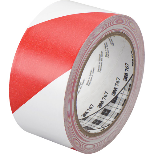 Ruban de signalisation de danger 767, 50,8 mm (2") x 33 m (108'), Rouge/Blanc Nia-Chem Ltd.