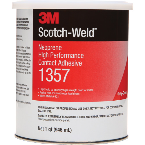 Neoprene High-Performance Contact Adhesive, Can, 32 fl. oz., Grey Nia-Chem Ltd.