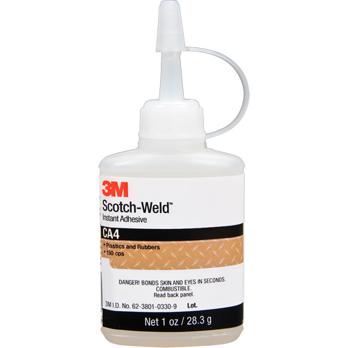 Adh&eacute;sif instantan&eacute; CA4 Scotch-Weld, Transparent, Bouteille, 1 oz Nia-Chem Ltd.