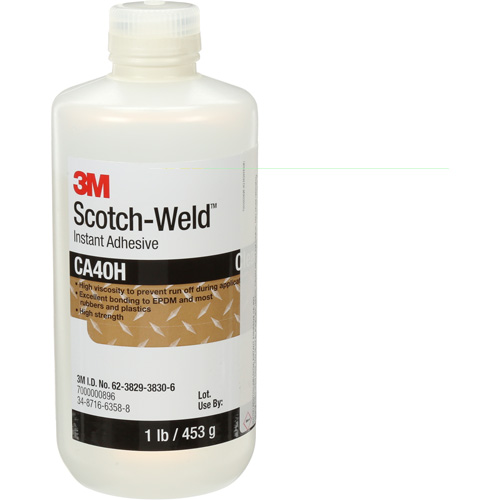 Scotch-Weld Instant Adhesive, Clear, Bottle, 1 lbs. Nia-Chem Ltd.