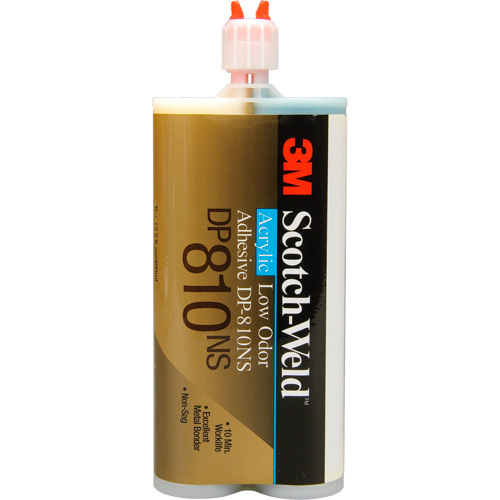 Adh&eacute;sif acrylique &agrave; faible odeur Scotch-Weld, Deux composants, Cartouche, 200 ml, Blanc cass&eacute; Nia-Chem Ltd.