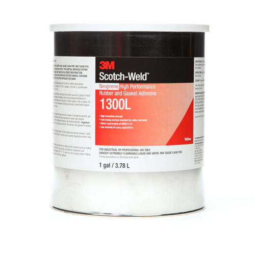 Adh&eacute;sif haute performance pour le caoutchouc et les joints, Gallon, Jaune Nia-Chem Ltd.