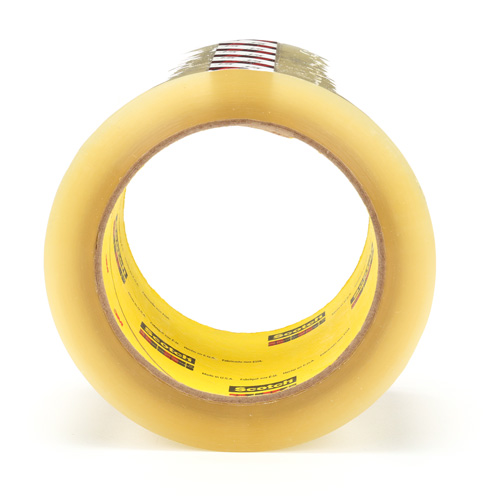 Scotch&reg; Box Sealing Tape 375, Hot Melt Adhesive, 3.1 mils, 72 mm (3") x 50 m (164') Nia-Chem Ltd.