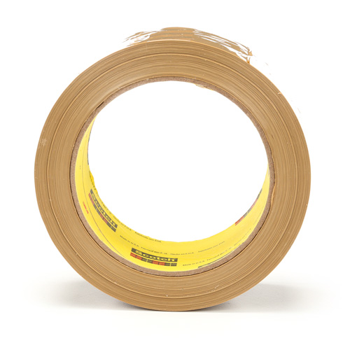 Ruban pour sceller les boîtes Scotch 375, Adh&eacute;sif Thermofusible, 3,1 mils, 48 mm (2") x 50 m (164') Nia-Chem Ltd.