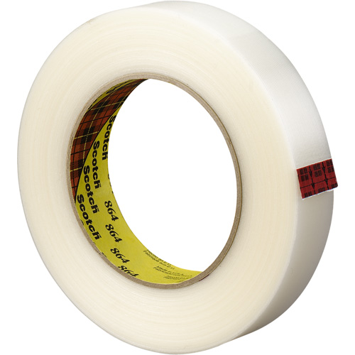 Scotch&reg; Reinforced Strapping Tape, 5.6 mils Thick, 12 mm (1/2") x 330 m (1082')  Nia-Chem Ltd.