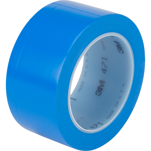471 Vinyl Tape, 50.8 mm (2") W x 32.9 m (108') L, 5.3 mils, Blue Nia-Chem Ltd.
