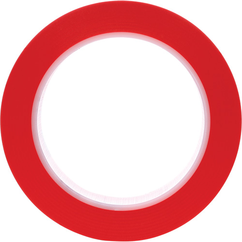471 Vinyl Tape, 25.4 mm (1") W x 32.9 m (108') L, 5.2 mils, Red Nia-Chem Ltd.