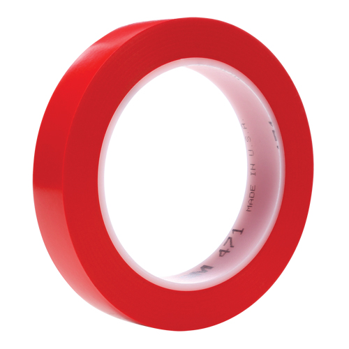 471 Vinyl Tape, 19 mm (3/4") W x 32.9 m (108') L, 5.3 mils, Red Nia-Chem Ltd.